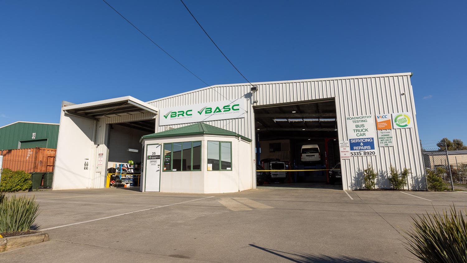 Ballarat Roadworthy Centre workshop